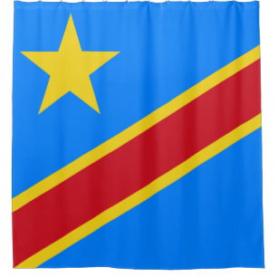 Rideaux De Douche Drapeau Congo-Kinshasa