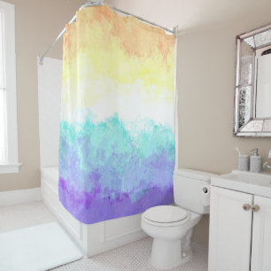 Rideaux De Douche Drapeau de fierté Genderfaun Abstrait Bohème Tourb