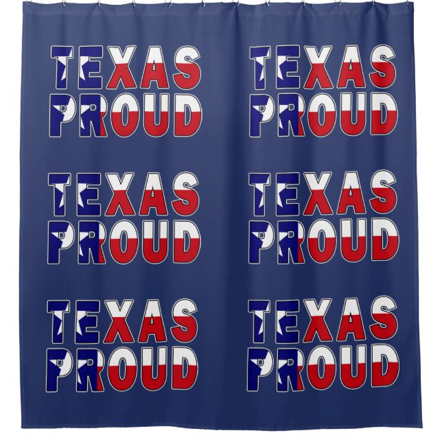 Rideaux De Douche Drapeau de la fierté du Texas (Devant)
