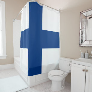Rideaux De Douche Drapeau de la Finlande