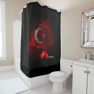 Rideaux De Douche Drapeau de la Turquie