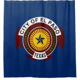 Rideaux De Douche Drapeau de la ville d'El Paso (Texas)