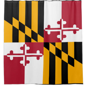 Rideaux De Douche Drapeau de l'État du Maryland