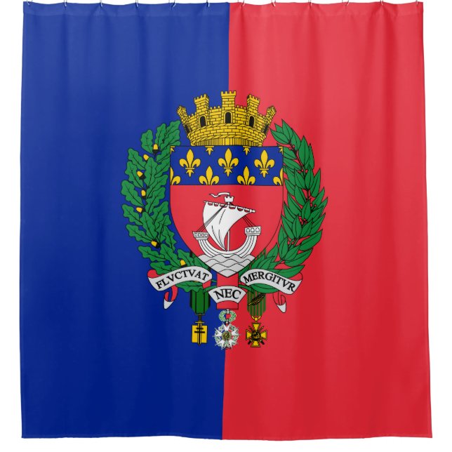Rideaux De Douche Drapeau de Paris (Devant)