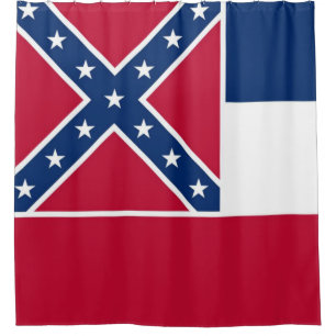 RIDEAUX DE DOUCHE DRAPEAU D'ÉTAT MISSISSIPPI