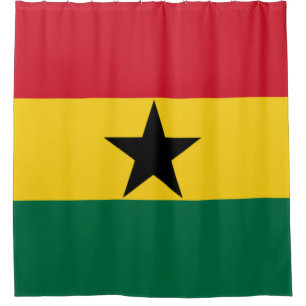 Rideaux De Douche Drapeau du Ghana