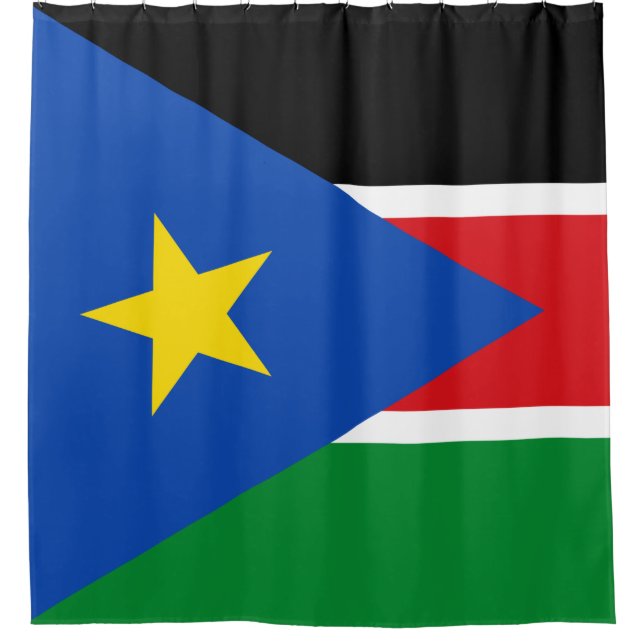 Rideaux De Douche Drapeau du Soudan du Sud (Afrique) (Devant)