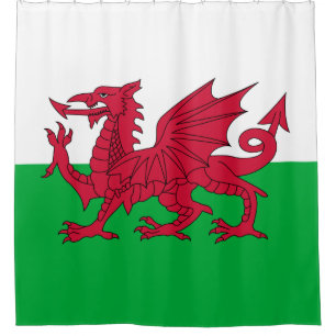 Rideaux De Douche Drapeau gallois (Pays de Galles) (Dragon gallois)