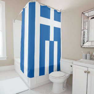 Rideaux De Douche Drapeau grec