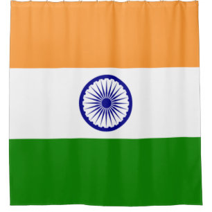 Rideaux De Douche Drapeau indien (Inde) (Pays d'Asie du Sud) (Bharat