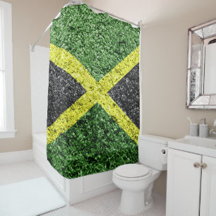 Rideaux De Douche Drapeau jamaïcain en détresse