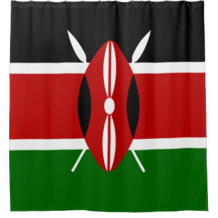 Rideaux De Douche Drapeau kényan (Kenya)