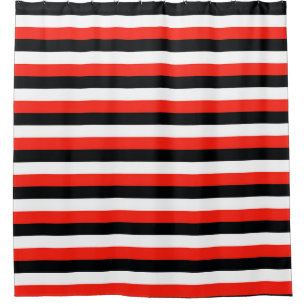 Rideaux De Douche drapeau maori de durham sardaigne rayures rouge no