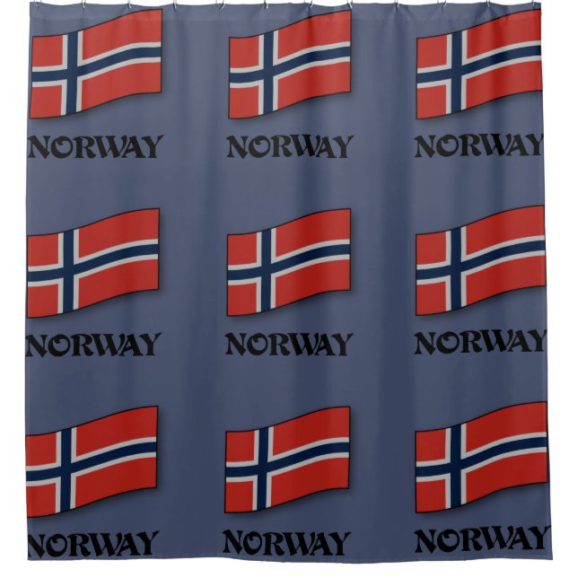 Rideaux De Douche Drapeau norvégien (Devant)
