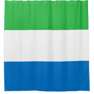 Rideaux De Douche Drapeau Sierra Leone