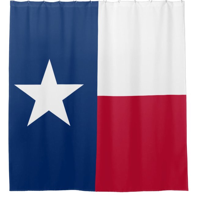 Rideaux De Douche Drapeau solitaire d'état d'étoile de drapeau du (Devant)