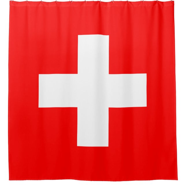 Rideaux De Douche Drapeau suisse (Suisse) (Devant)