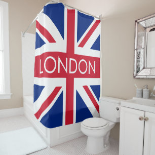 Rideaux De Douche Drapeau Union Jack du Royaume-Uni