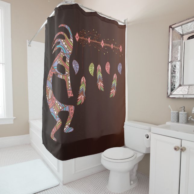 Rideaux De Douche Dream Catcher Alien ou Life Form Kokopelli (En situation)