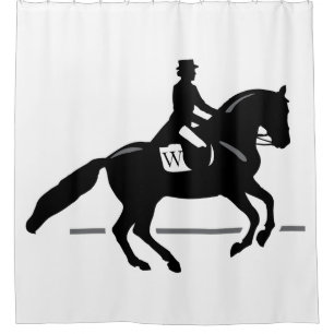 Rideaux De Douche Dressage de cheval personnalisé Arrière - plan i