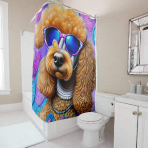 Rideaux De Douche Drôle caniche
