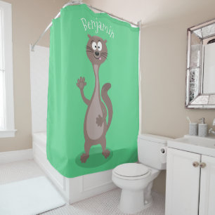Rideaux De Douche Drôle dessin animé en toile