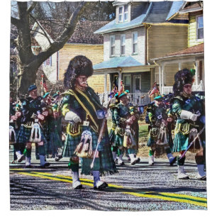 Rideaux De Douche Drum Major of Pipe Band