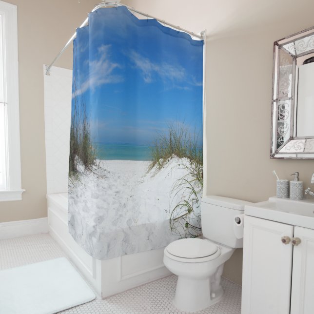 Rideaux De Douche Dunes de la Coquina en Floride (En situation)