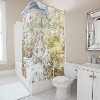 Rideaux De Douche Durer Madonna avec les nombreux animaux
