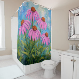 Rideaux De Douche Échinacées