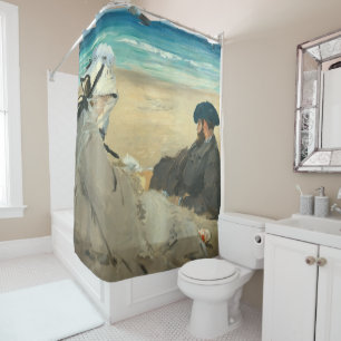 Rideaux De Douche Edouard Manet - Sur la plage