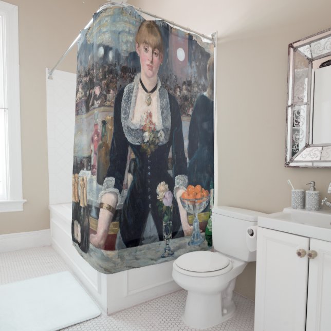 Rideaux De Douche Edouard Manet - Un bar aux Folies-Bergere (En situation)