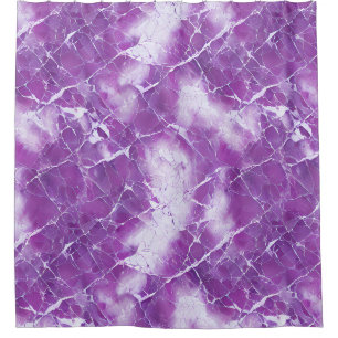 Rideaux De Douche Effet de texture de marbre pourpre