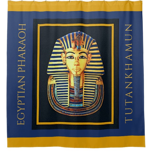 RIDEAUX DE DOUCHE EGYPTIEN PHARAOH TUTANKHAMUN (Devant)