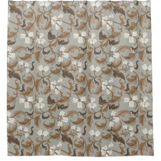 Rideaux De Douche Élégance botanique vintage