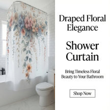 Élégance Florale Drapée
