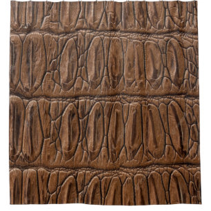 Rideaux De Douche Élégant crocodile Brown