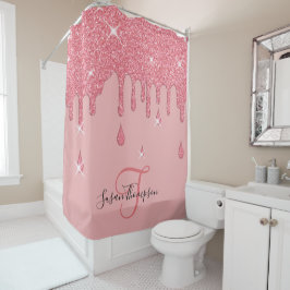 Rideaux De Douche Élégant effet de Parties scintillant rose personna
