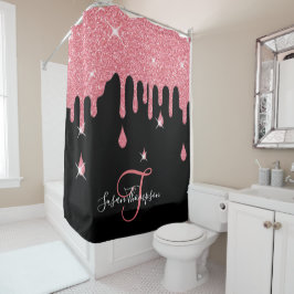 Rideaux De Douche Élégant effet de Parties scintillant rose personna