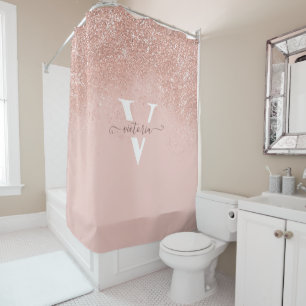 Rideaux De Douche Élégant Parties scintillant rose vierge Épargne