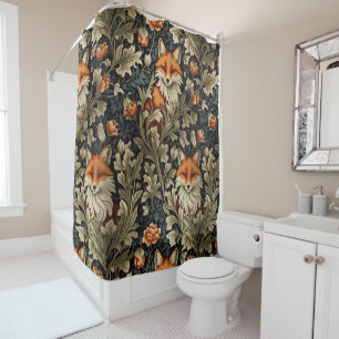 Rideaux De Douche Élégant Renard William Morris Inspiré Motif