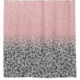 Rideaux De Douche Élégant Rose Gold Parties scintillant Empreinte de