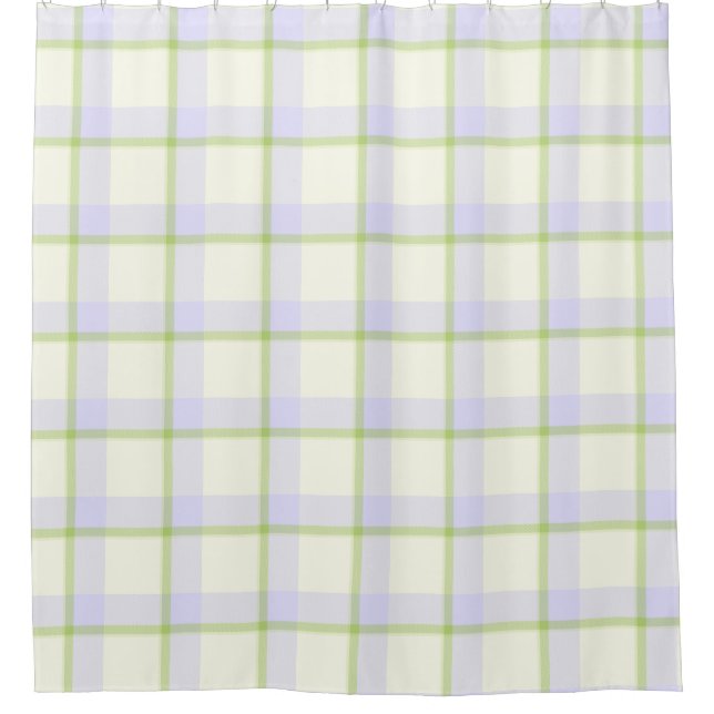 Rideaux De Douche Elégant Tartan de Pâques (Devant)