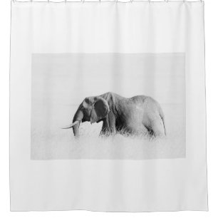 Rideaux De Douche Éléphant solitaire (clé haute)