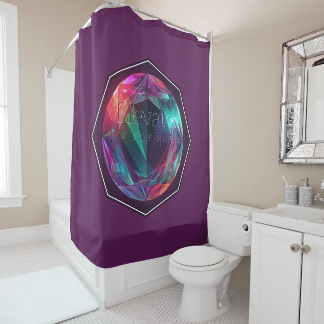Rideaux De Douche Élever votre étincelle intérieure (En situation)