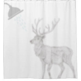 Rideaux De Douche Elk Shadow Silhouette Shadow Buddies dans Douche