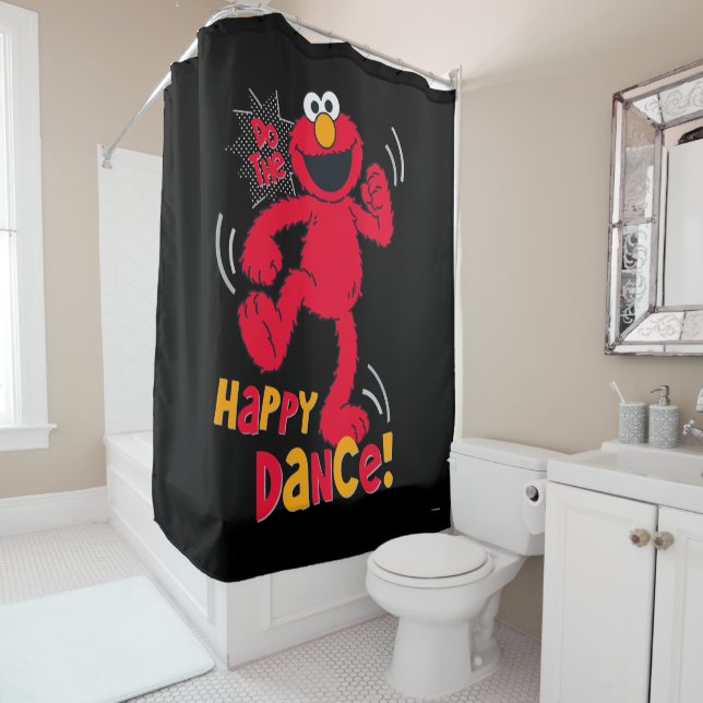 Rideaux De Douche Elmo | Faire la joyeuse danse (En situation)