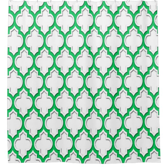 Rideaux De Douche Emerald White XL Marocain #4DS (Devant)