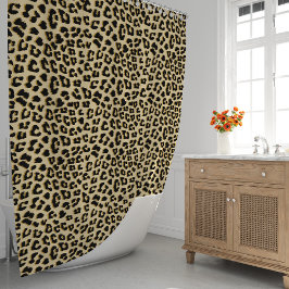 Rideaux De Douche Empreinte de léopard Tan