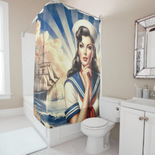 Rideaux De Douche Épingle vintage